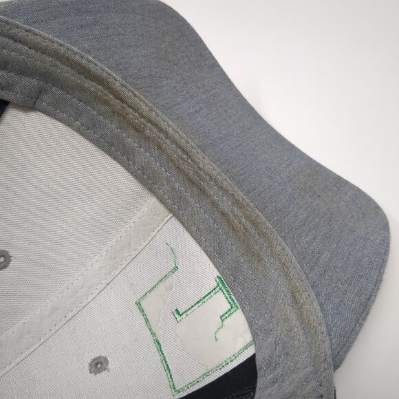 L Logo Snapback Trucker Hat Gray One Size Adjustable Lightweight Richardson - Picture 8 of 10